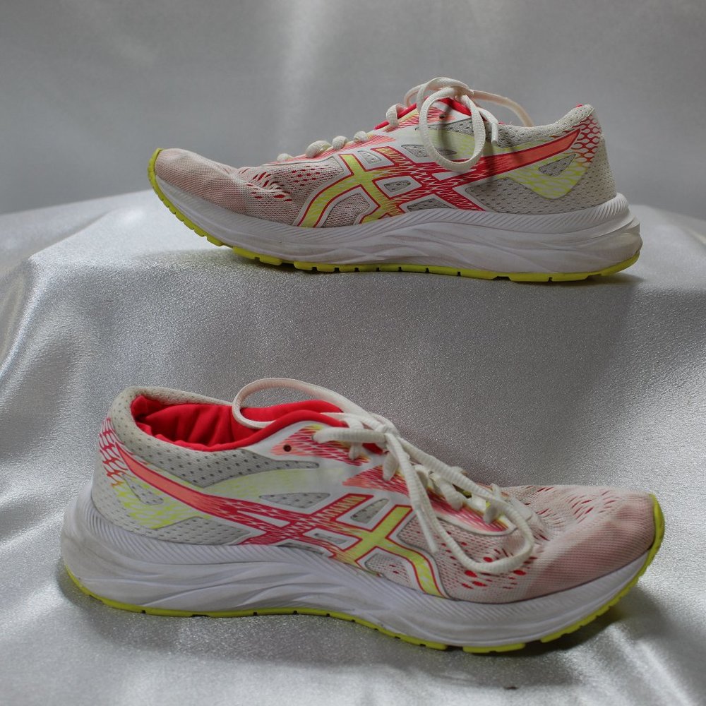Asics Gel-Excite 6 Running Shoes - Women's Size 8 - White/Sour Yuzu Neon